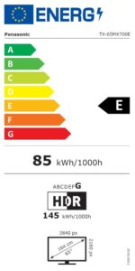 TV Set PANASONIC 65" 4K/Smart 3840x2160 Wireless LAN Bluetooth Google TV TX-65MX700E - Image 2