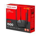 Wireless Router MERCUSYS 1500 Mbps Wi-Fi 6 IEEE 802.11a/b/g IEEE 802.11n IEEE 802.11ac IEEE 802.11ax 3x10/100/1000M LAN  WAN ports 1 Number of antennas 4 MR60X - Image 5