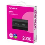 External SSD ADATA SD810 2TB USB-C Write speed 2000 MBytes/sec Read speed 2000 MBytes/sec SD810-2000G-CBK - Image 5
