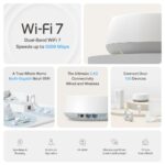 Wireless Router TP-LINK Wireless Router 2-pack 5000 Mbps Mesh Wi-Fi 7 2x2.5GbE LAN  WAN ports 2 Number of antennas 4 DECOBE25(2-PACK) - Image 3