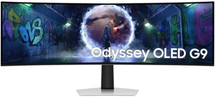 Monitor SAMSUNG Odyssey G9 G93SD 49" Gaming/Curved Panel OLED 5120x1440 32:9 240 Hz 0.03 ms Colour White LS49DG934SUXEN