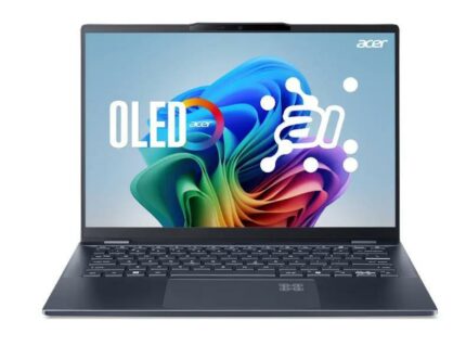 Notebook ACER Swift 14 AI SF14-51-51ZL CPU  Core Ultra u5-226V 2100 MHz 14" 2880x1800 RAM 16GB LPDDR5x SSD 512GB Intel Arc Integrated ENG Windows 11 Home Blue 1.28 kg NX.J2KEL.003