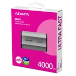 External SSD ADATA SD810 4TB USB-C Write speed 2000 MBytes/sec Read speed 2000 MBytes/sec SD810-4000G-CSG - Image 5