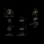 TV SET ACC DESK MOUNT BLACK/10-24" FPMA-D700DDV NEOMOUNTS - Image 4