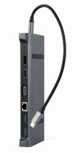 I/O ADAPTER USB-C TO HDMI/USB3/9IN1 A-CM-COMBO9-02 GEMBIRD - Image 2
