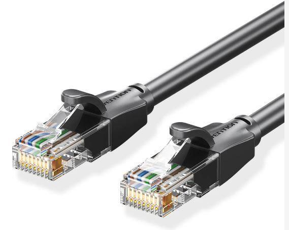 61837daf-7fda-4501-8c52-d2ea0a3b4be3 PATCH CABLE CAT.6 UTP/2M BLACK IBEBH VENTION - Image 1