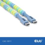 CABLE USB-C TO USB-C/BLUE CAC-3011 CLUB3D - Image 2