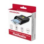 CARD READER FLAT SMARTCARD 4SL/USB2.0 1.3M CRE-SM3SD AXAGON - Image 8