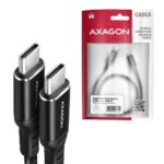 CABLE USB-C TO USB-C 2M 60W/HQ BLACK BUCM-CM20AB AXAGON - Image 2