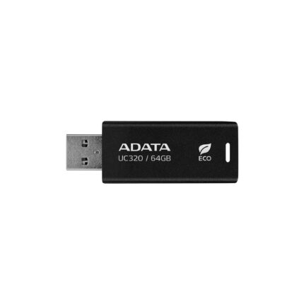 MEMORY DRIVE FLASH USB3.2 64GB/BLACK UC320-64G-RBK/BK ADATA