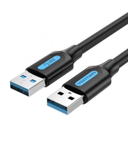 CABLE USB3.0 MALE TO MALE/1.5M BLACK CONBG VENTION
