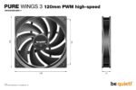 CASE FAN 120MM PURE WINGS 3/PWM HIGH-SPEED BL106 BE QUIET - Image 8