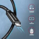CABLE USB-C TO USB-C 1M 240W/BRAID BLK BUCM2-CM10AB AXAGON - Image 5