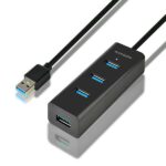 I/O HUB USB3.0 4PORT CHARGING/1.2M HUE-S2BL AXAGON
