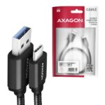 CABLE USB-C TO USB3.2 1M/BLACK BUCM3-AM10AB AXAGON - Image 2