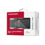 MOBILE CHARGER WALL USB-C 20W/1PORT BLACK ACU-PD20 AXAGON - Image 9