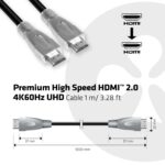 CABLE HDMI TO HDMI 1M/M/M CAC-1311 CLUB3D - Image 3