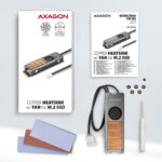 SSD ACC COOLER M.2 COPPER FAN/CLR-M2FAN AXAGON - Image 3