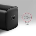 MOBILE CHARGER WALL USB-C 20W/1PORT BLACK ACU-PD20 AXAGON - Image 2