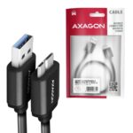 CABLE USB-C TO MICRO-B 1M/SPEED BLK BUMM3-CM10AB AXAGON - Image 2