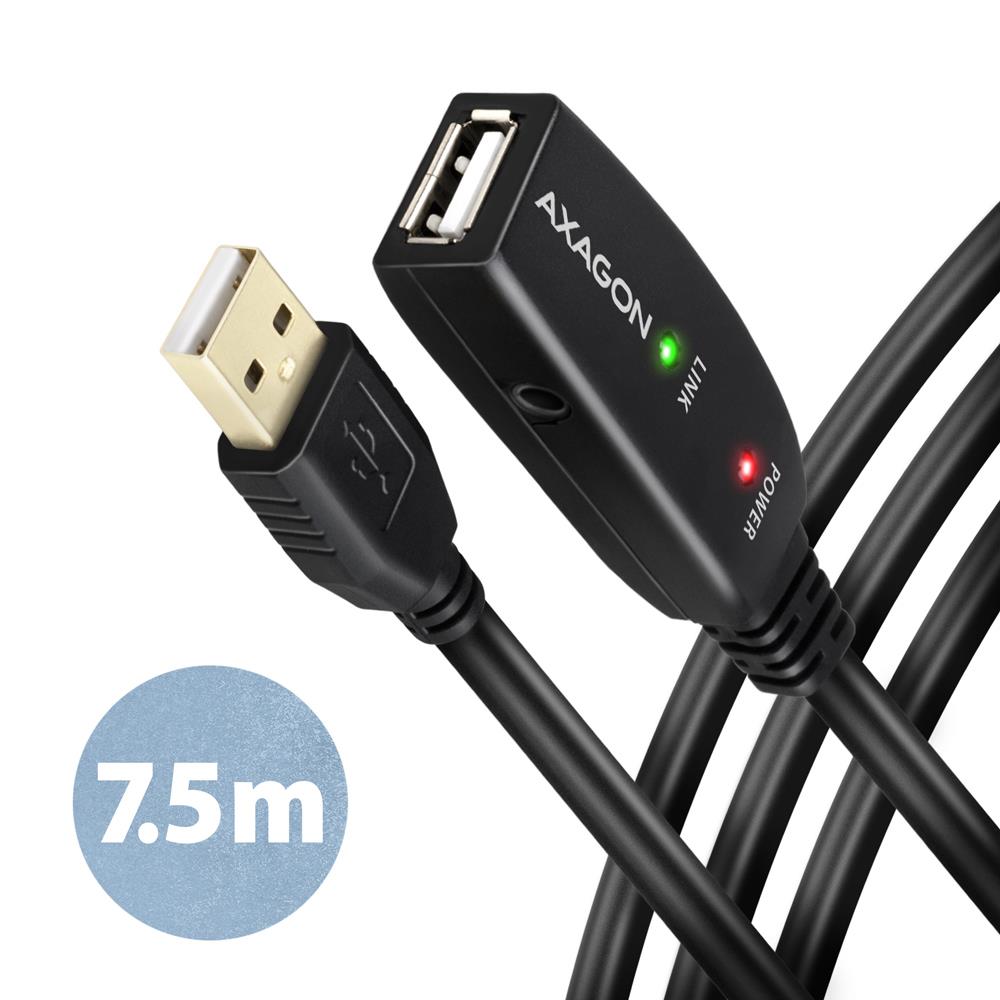 8102f551-f81b-4e81-a59b-37689bb82ba2 CABLE USB2.0 A-M/A-F ACTIVE/7M ADR-207 AXAGON - Image 1