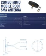 ANTENNA MOBILE ROOF SMA/COMBO MIMO PR1KCL25 TELTONIKA - Image 2