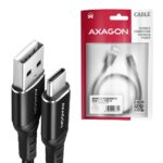 CABLE USB-C TO USB2.0 2M/BLACK BUCM-AM20AB AXAGON - Image 2