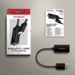 I/O ADAPTER DP TO HDMI/0.15M RVD-HI20N AXAGON - Image 3