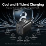 MOBILE CHARGER WALL 45W USB-C/2P BLACK FEFB0-EU VENTION - Image 9