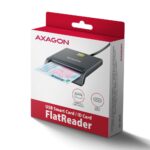 CARD READER FLAT SMARTCARD/ID/USB-C 1.3M CRE-SM3TC AXAGON - Image 6