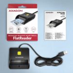 CARD READER FLAT SMARTCARD 4SL/USB2.0 1.3M CRE-SM3SD AXAGON - Image 7
