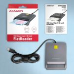 CARD READER FLAT SMARTCARD/ID/USB-C 1.3M CRE-SM3TC AXAGON - Image 5