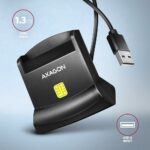 CARD READER STAND SMARTCARD/ID/USB2.0 1.3M CRE-SM4N AXAGON - Image 3