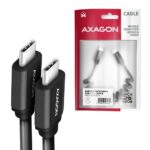 CABLE USB-C TO USB-C 0.6M 60W/TWISTER BLK BUCM-CM10TB AXAGON - Image 2