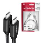 CABLE USB-C TO USB-C 1M 60W/HQ BLACK BUCM-CM10AB AXAGON - Image 2