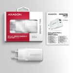 MOBILE CHARGER WALL USB 30W/2PORT WHITE ACU-PQ30W AXAGON - Image 9