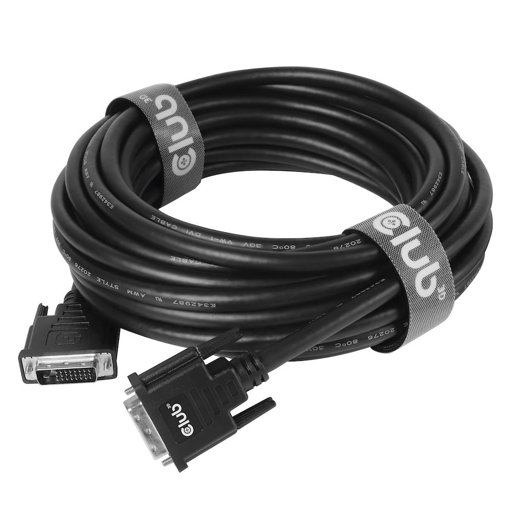 e5a7037c-fe96-4f0c-b739-e07efa80a4db CABLE DVI-D TO DVI-D 3M/M/M CAC-1223 CLUB3D - Image 1