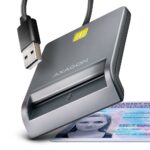 CARD READER FLAT SMARTCARD/ID/USB2.0 1.3M CRE-SM3T AXAGON - Image 2