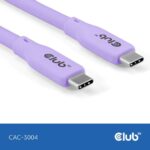 CABLE USB-C TO USB-C 2M/M/M PURPLE CAC-3004 CLUB3D - Image 2