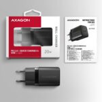 MOBILE CHARGER WALL USB-C 20W/1PORT BLACK ACU-PD20 AXAGON - Image 8