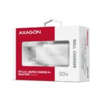 MOBILE CHARGER WALL USB 30W/2PORT WHITE ACU-PQ30W AXAGON - Image 10