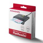 CARD READER FLAT SMARTCARD/ID/USB2.0 1.3M CRE-SM3T AXAGON - Image 7