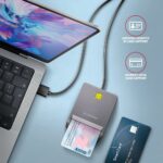 CARD READER FLAT SMARTCARD/ID/USB2.0 1.3M CRE-SM3T AXAGON - Image 3